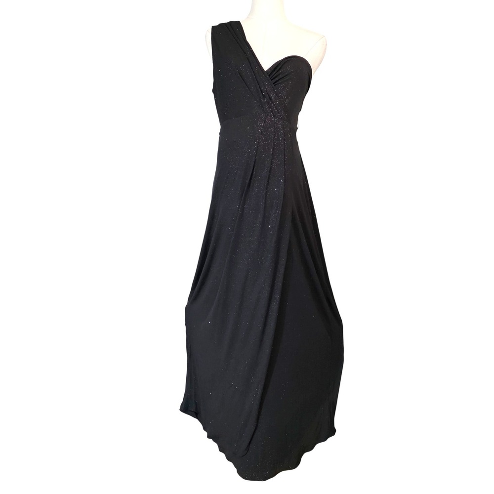 Tiffany Rose Maternity Gown Women Size 6 Black Shimmer NEW - Picture 5 of 15
